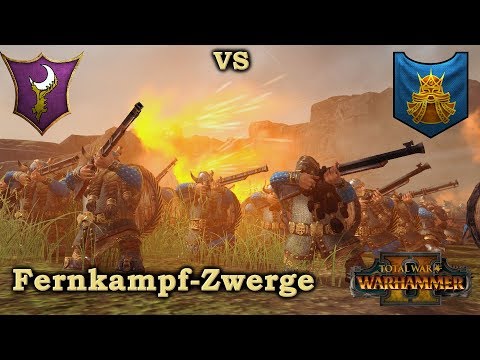 Fernkampf-Zwerge vs Dunkelelfen - Total War: Warhammer 2 deutsch