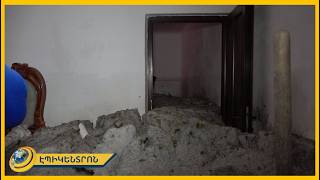 Ջրի հոսքից կոմոդը շրջվեց ինձ վրա, դուռը փակվեց, չէինք կարողանում բացել. աղետալի պատկեր՝ Գյումրիում