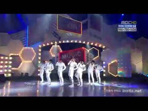 100206 U-Kiss - 빙글빙글 (Round and Round) @ Music Core