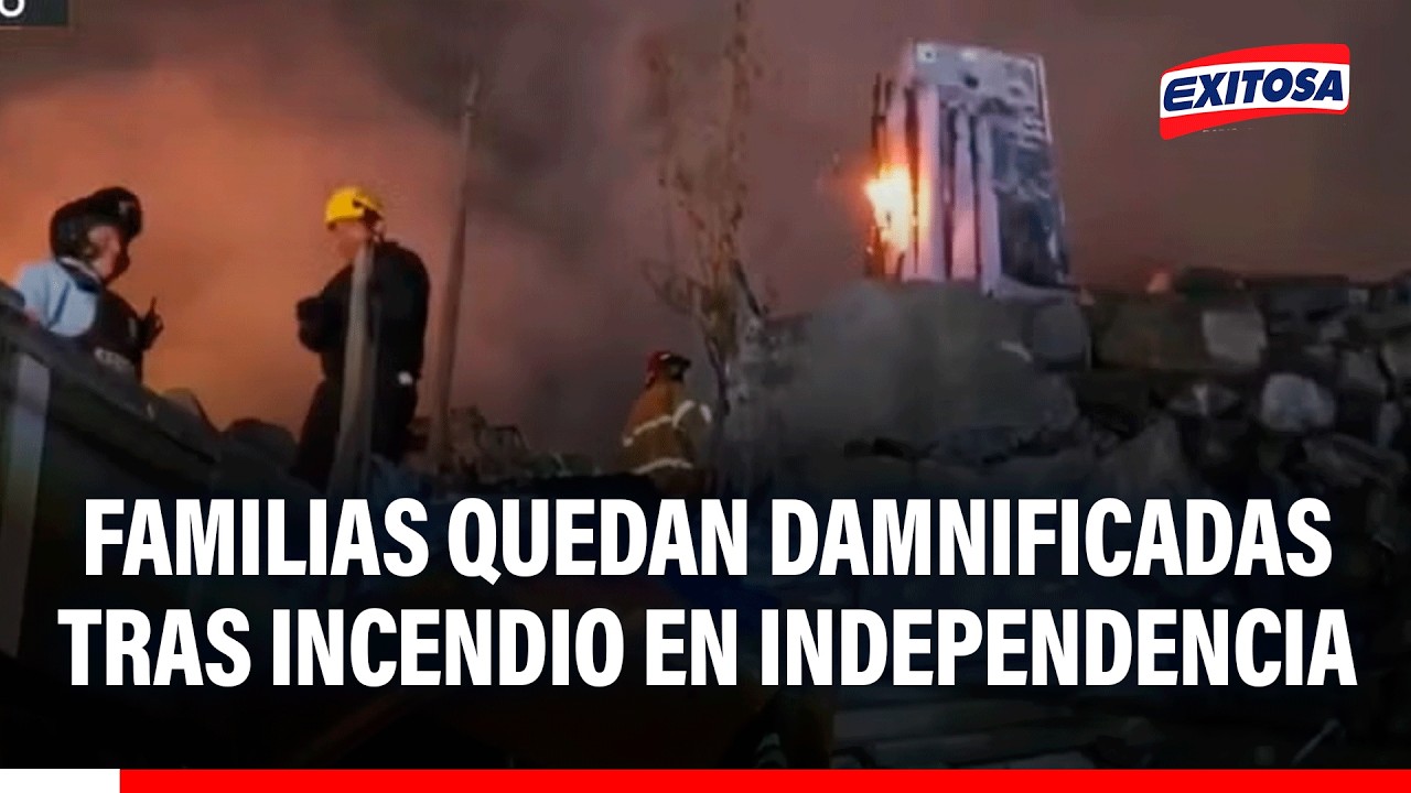 🔴🔵 Familias quedaron damnificadas tras voraz incendio en Independencia