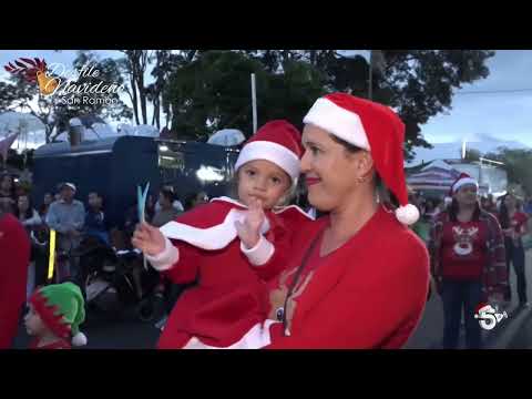 Desfile Navideño En San Ramon Alajuela Costa Rica Super Cable Canal 5 
