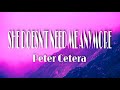 SHE DOESN'T NEED ME ANYMORE- PETER CETERA (LYRICS)