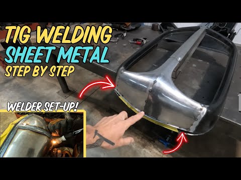 How-To TIG BUTT Weld Sheet Metal Restoration Panels 1932 Ford Split Grill On Model A Roadster