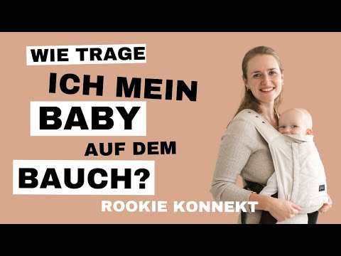 ROOKIE Babytrage Konnekt: Anleitung Bauchtragen