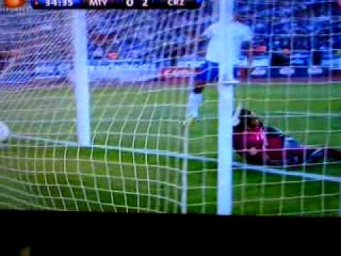 Monterrey vs Cruz Azul 2-0, Gol de Amaranto Perea