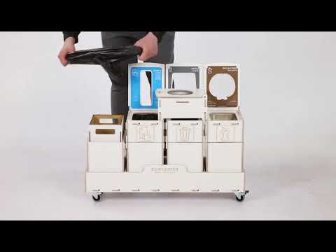 Kierrätysastia Sorter 10W4 valkoinen