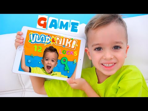 Vlad and Niki 12 Locks - new game for kids