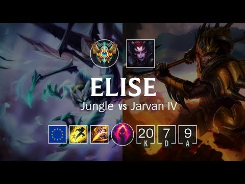 Elise Jungle vs Jarvan IV - EUW Challenger Patch 8.23