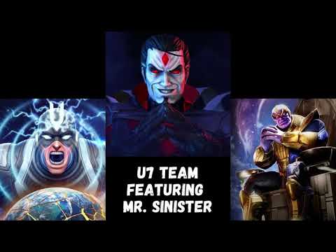 Ultimus 7 Mr. Sinister raid team. So good that Wasp was hiding during the attack-Marvel Strike Force