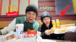 AMERICANS TRY FRENCH MCDONALD'S IN PARIS! 🇫🇷 *RARE MENU ITEMS*