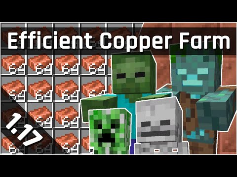Efficient Copper Farm Tutorial with General Mob Farm | Minecraft 1.17 (Java Edition)