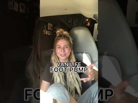 Van Life Foot Pump Demonstration #shorts