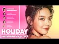 Girls Generation Holiday Line Distribution Lyrics Color Coded PATREON REQUESTED