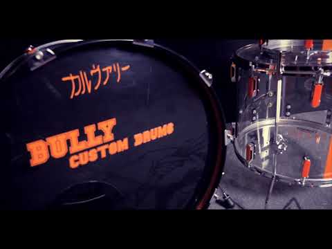 Orange is the new black acrilyc drum set by Bully Custom Drums
