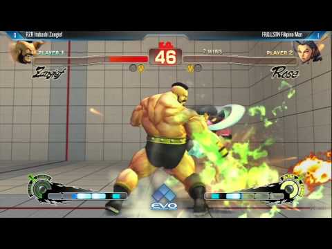 [EVO 2014 USFIV Top 32] RZR Itabashi Zangief (Zangief) vs FRQ.LSTN Filipino Man (Rose)