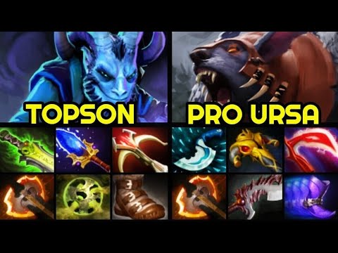 TOPSON Riki Situational Build — Hard Game vs Ursa 7.28 Dota 2