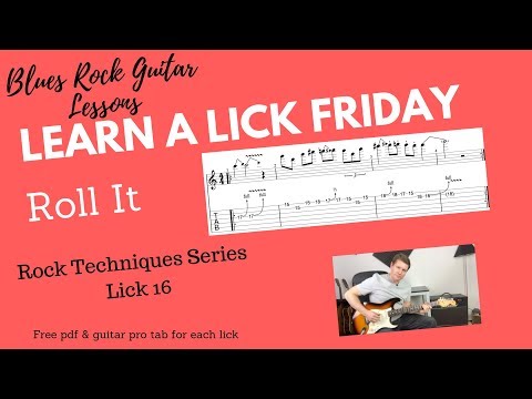 Learn a Lick Friday, Rock Lick   'Roll It'