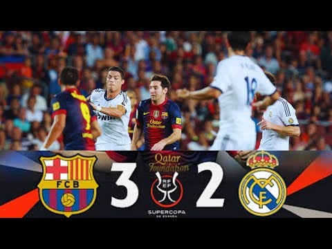 Barcelona 3 x 2 Real Madrid| Supercopa de España Final 1st Leg ● 2012/13| Extended Highlights HD