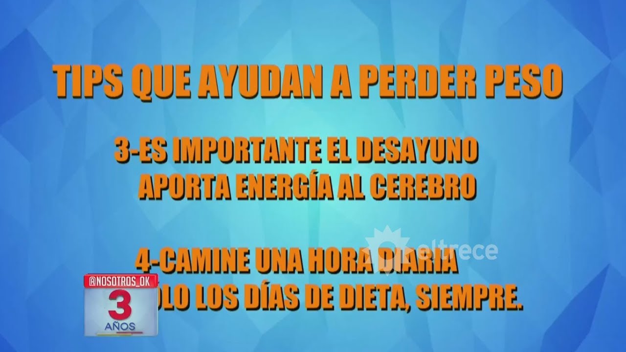 El Dr. Milton Dan te tira varios tips para bajar la obesidad