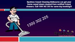 Spotless Carpet Steam Cleaning | 1300 302 205