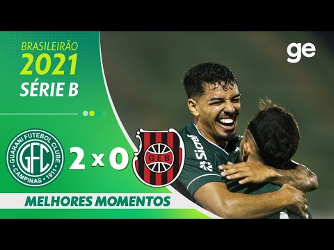 Gols e lances de Guarani x Brasil de Pelotas