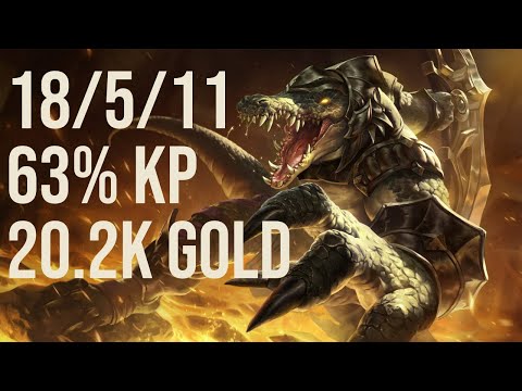 myxq Renekton Top vs Rumble KR 11.9 Challenger Replay