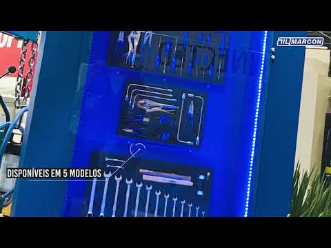 Kit de Ferramentas com Chaves Combinadas, Martelos e Talhadeira Cr-V 18 Peças em Berço EVA - Video
