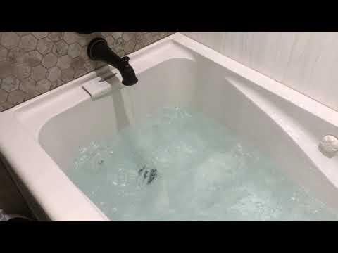 Acrylic Left Drain Rectangular Alcove Whirlpool Bathtub