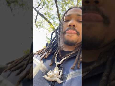 Nolimit Lil Hot walking through the community with members #chicago #drench #nlmb #switch #nolimit