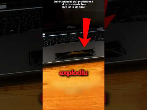A bateria desse notebook INCHOU, e ela resolveu chamar os BOMBEIROS! 👨‍🚒