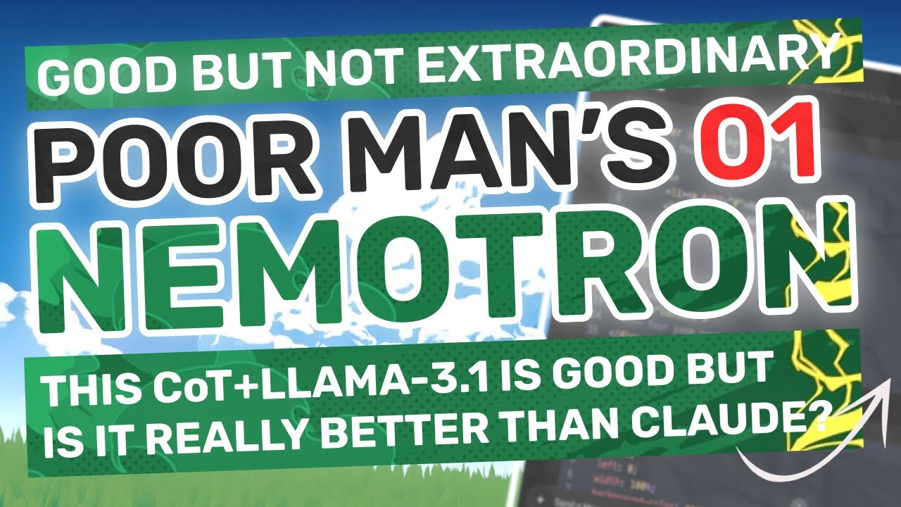 Nemotron-70B (Fully Tested) : This NEW AI Model is POOR MAN's O1 (Beats Claude-3.5 Sonnet in DREAMS)