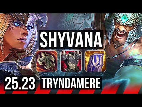 SHYVANA vs TRYNDAMERE (TOP) | 8 solo kills | EUW Master | 25.23
