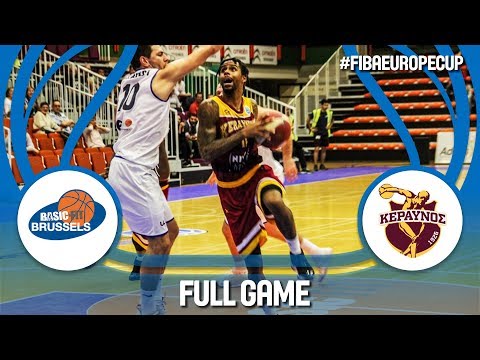 Basic-Fit Brussels (BEL) v Keravnos (CYP) - Full Game - FIBA Europe Cup 2017-18