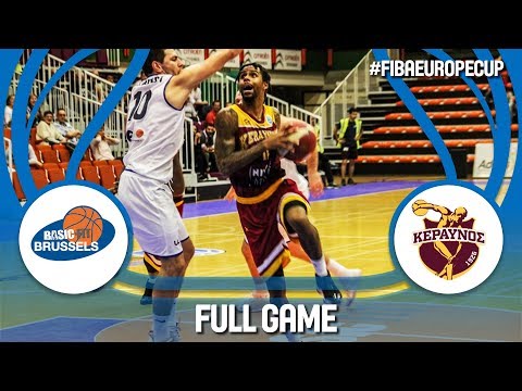 Баскетбол LIVE ? — Basic-Fit Brussels (BEL) v Keravnos (CYP) — Full Game — FIBA Europe Cup 2017-18