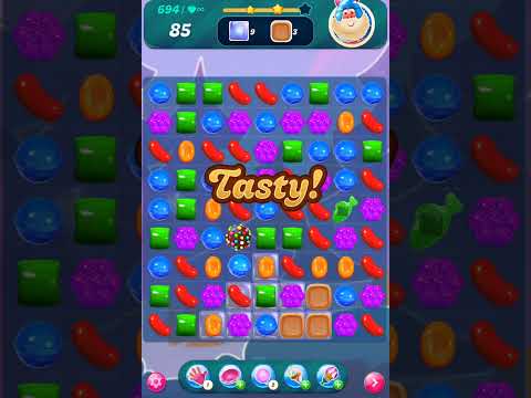 Candy Crush Level [694] 🍬 | [SUPER HARD] ASMR Gameplay & EXTRA MOVES| Puzzle Mobile Game
