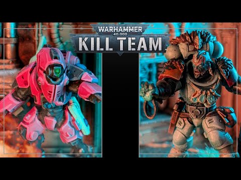 Stealth Suits VS Space Wolf Scouts - Kill Team Battle Report - Dead Silence Reveal!