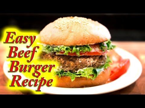 Beef Burgers made easy at home, simple step by step instructions