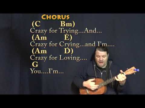 Crazy (Patsy Cline) Bariuke Cover Lesson in G with Chords/Lyrics