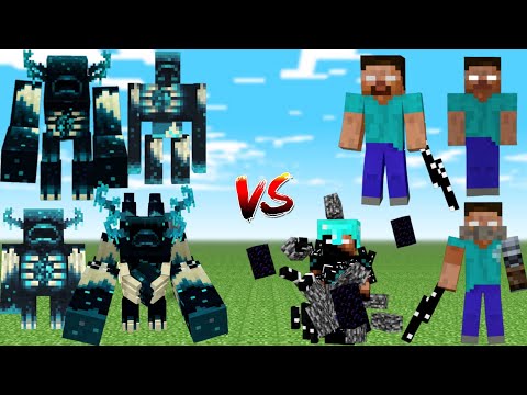 All Warden Vs All Herobrine