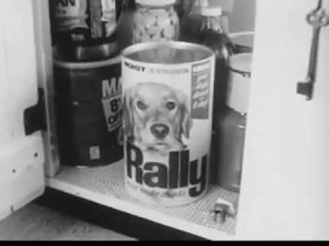 VINTAGE LATE 1950s RALLY DOG FOOD (DISCONTINUED) COMMERCIAL