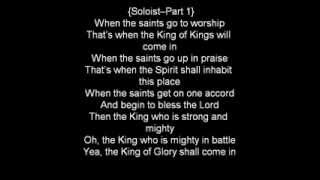 Donald Lawrence-When The Saint&#39;s Go To Worship Lyrics