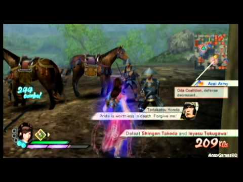 Samurai Warriors 3 - Oichi Story 5 - Confrontation at Lake Yogo - Part 1 [JPN voice][Wii]
