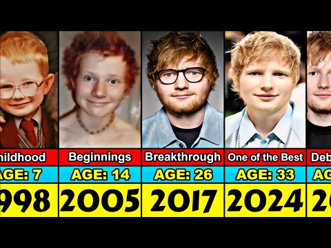 Ed Sheeran Transformation From 0 to 33 Year Old
