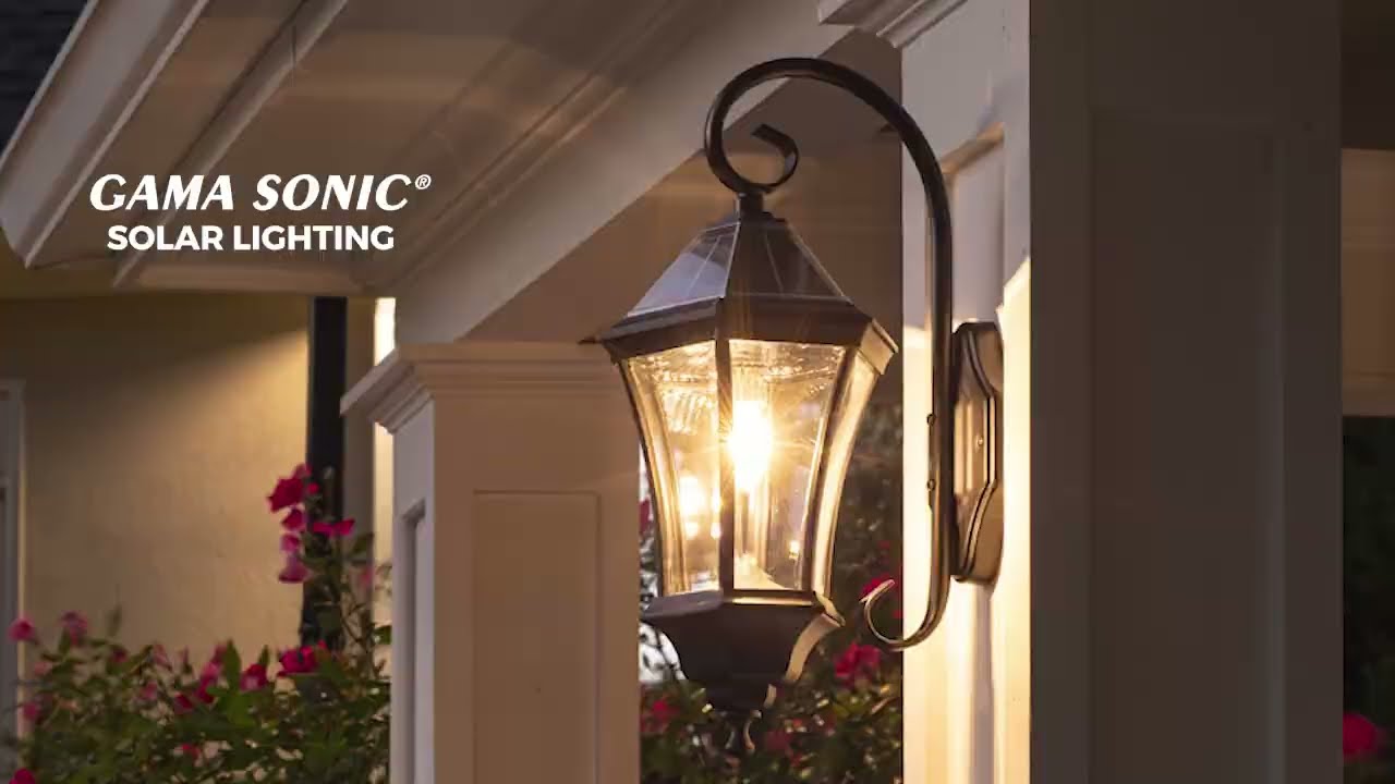 Video 1 Watch A Video About the Victorian Black Solar LED Wall Light