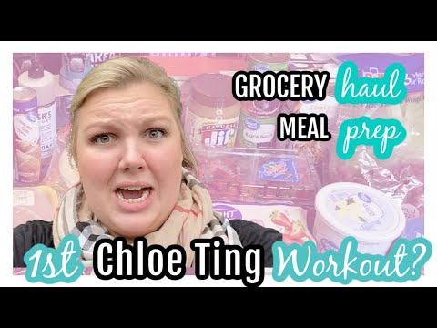 Trying a CHLOE TING Workout with 150lbs to lose | Grocery Haul & Meal Prep (WWBLUE)| WORKOUT WITH ME