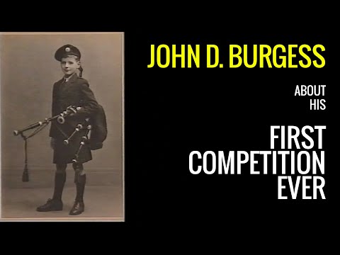 John D. Burgess about his first PIPING Competition ever!