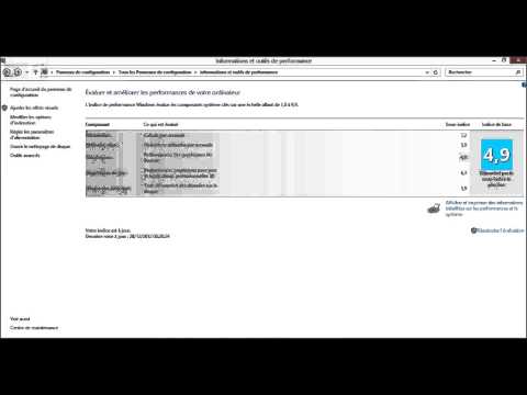 comment augmenter l'indice de performance windows aero