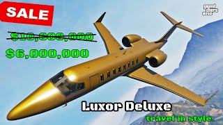 Luxor Deluxe Most Expensive PLANE | GTA Online | PersonalJET | Gold | SALE | NEW!