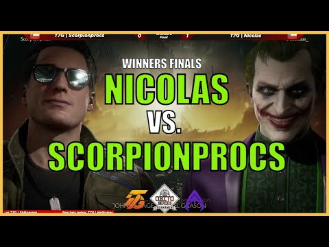 MK11: SCORPIONPROCS VS NICOLAS -  Johnny Cage vs Joker - Obito Series Latam Sur Finals