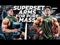 SUPER PUMP ARM WORKOUT FOR MASS | 11 WEEKS OUT Olympia #contestprep #armworkout #bodybuilding